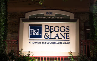 Beggs and Lane signage